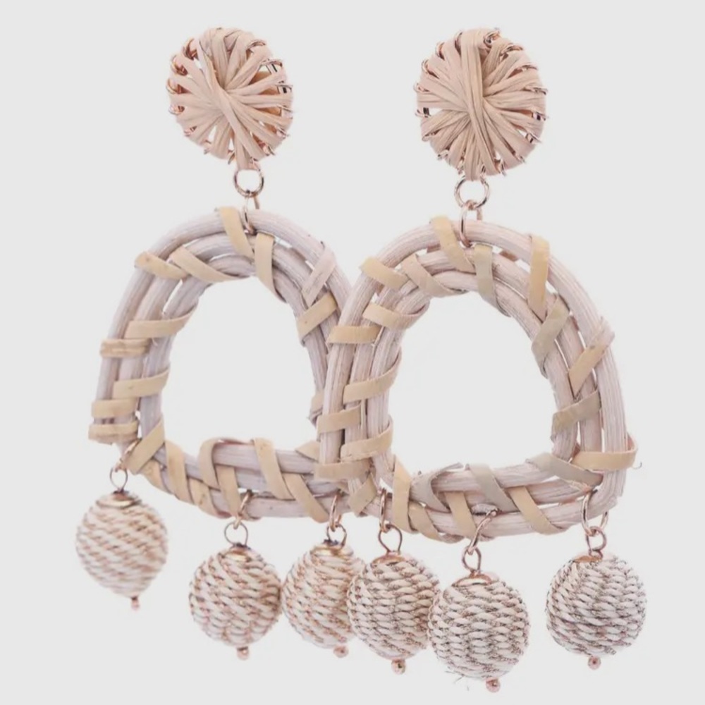 Raffia Arch Earrings